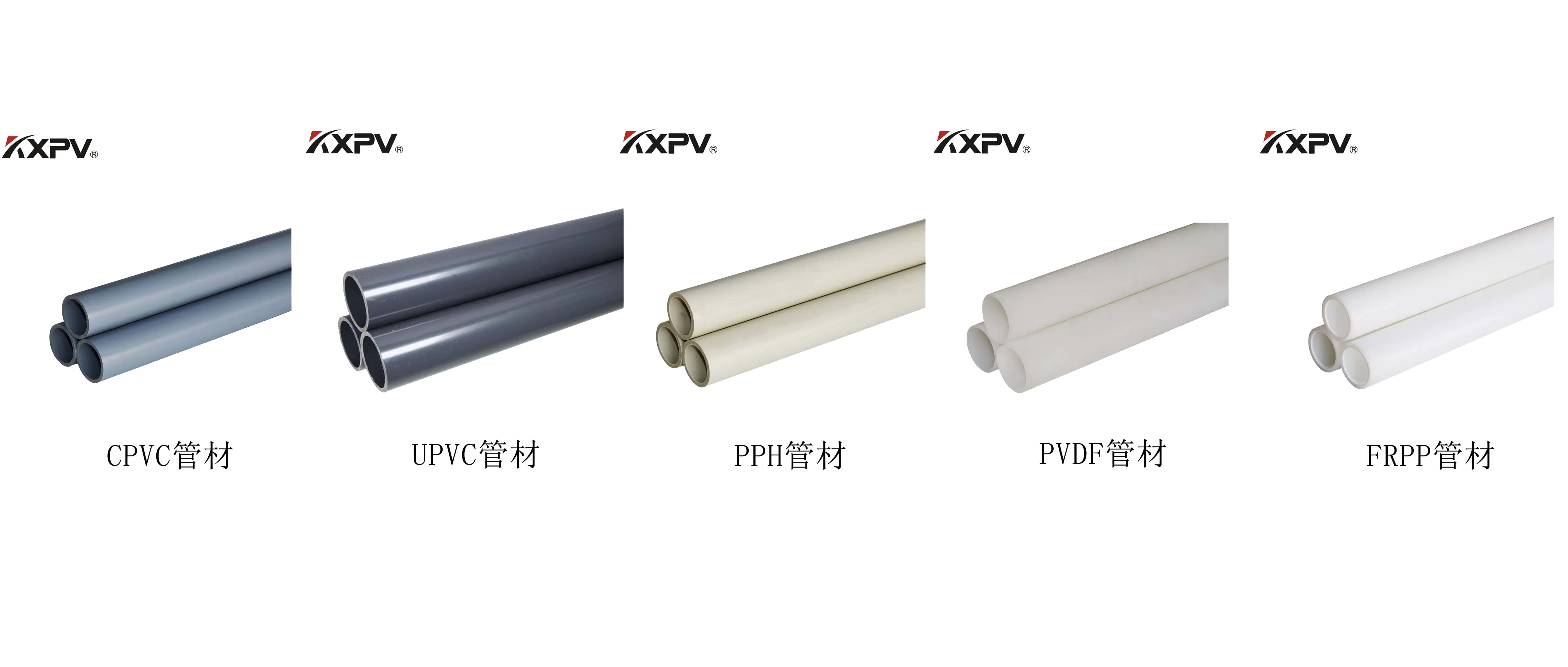 PVC、CPVC、UPVC、PP、FRP的區(qū)別及特點